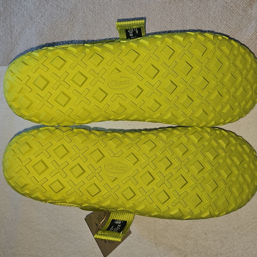 NWT Chaco Ramble Puff Mens 11.5 Hi Viz Green Fleece Lined - Picture 5 of 9
